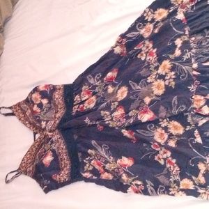 Rue 21 Blue Flower Print Dress